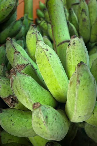 Närbild på gröna banan — Stockfoto