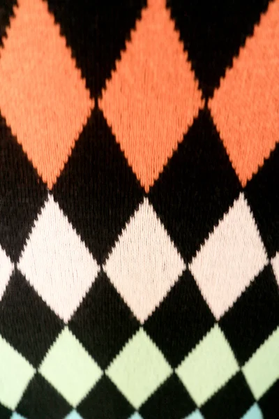 Colorato fantasia tessuto a maglia texture sfondo . — Foto Stock