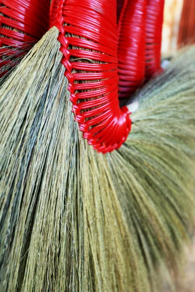 Broom in market — Stock Photo, Image