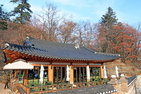 Tradiční dřevěné domy v Jižní Koreji — Stock fotografie