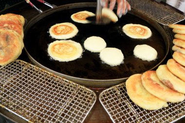 hoddeok Kore yemeği Pazar