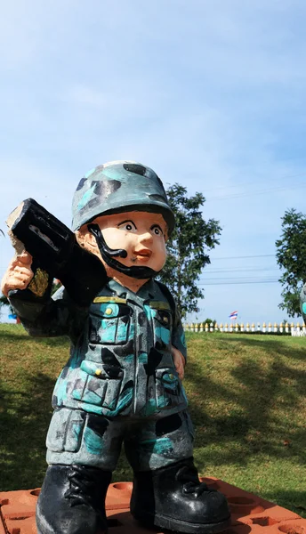 Tailandesa militar escultura muñecas — Foto de Stock
