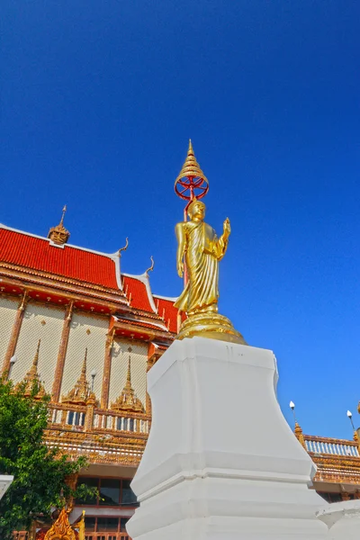 Buddha zlatý buddha obraz styl - chrám Thajsko. — Stock fotografie