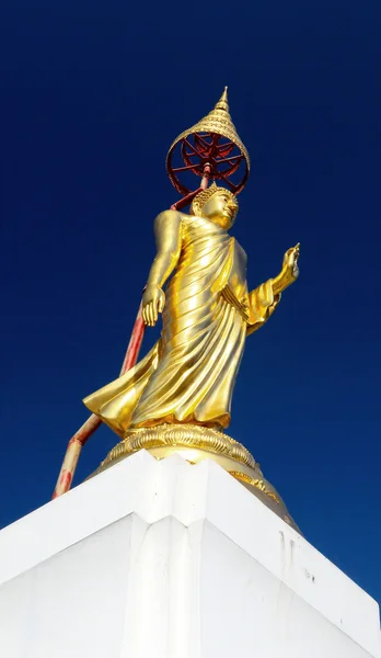 Buddha zlatý buddha obraz styl - chrám Thajsko. — Stock fotografie