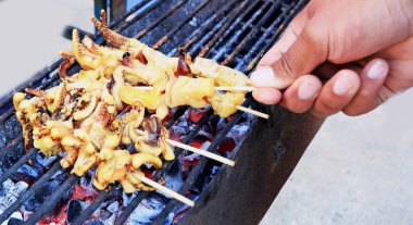 ızgara kalamar Market