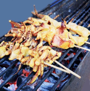 ızgara kalamar Market