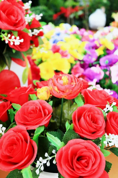 Bella rosa di fiori artificiali — Foto Stock