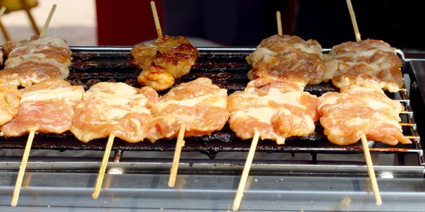 Bar-B-Q ou churrasqueira de carne — Fotografia de Stock