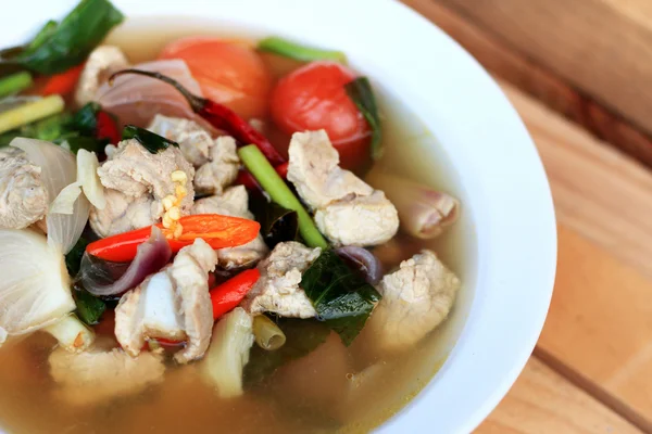 Pork and lemon soup - thaifood — Stock Photo, Image