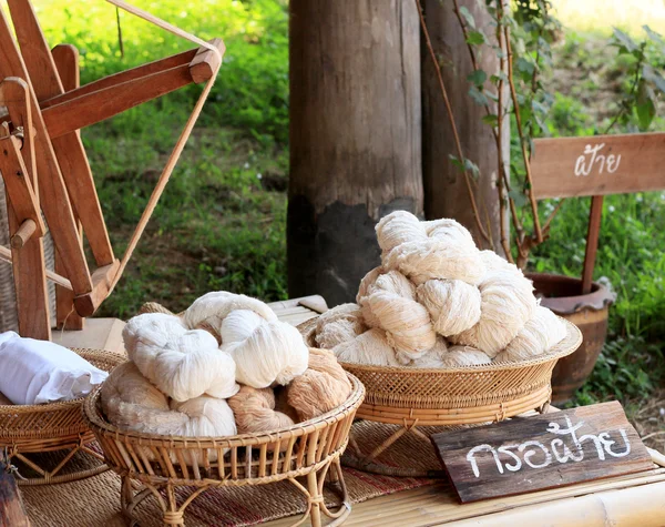 Hand made of raw silk — Stock Photo, Image