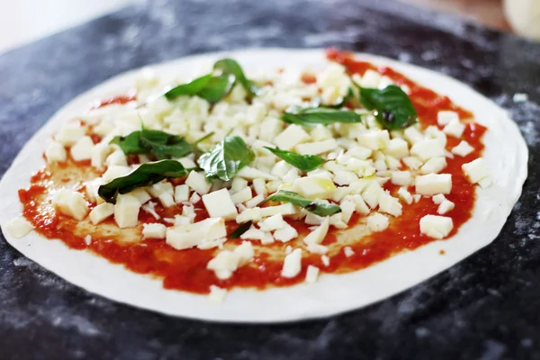 Ιταλική πίτσα ζαμπόν τυρί — Φωτογραφία Αρχείου