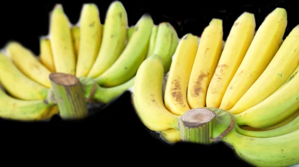 Banana de close-up no mercado — Fotografia de Stock