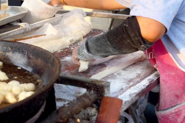 kızartılmış hamur stick tava