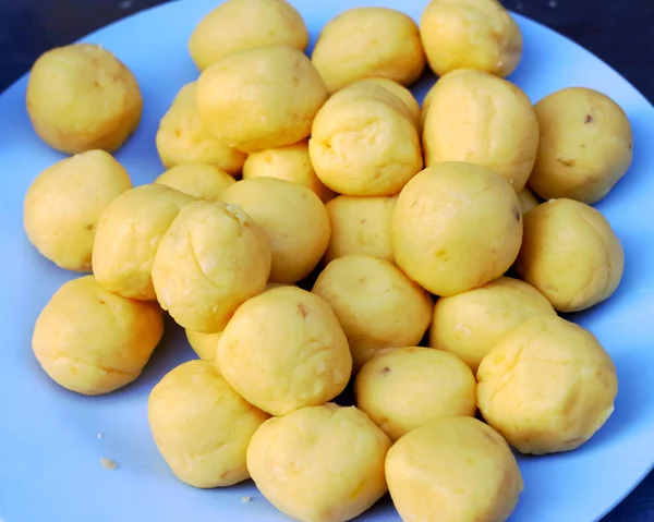Słodkie ziemniaki frytki Azji stylu — Zdjęcie stockowe