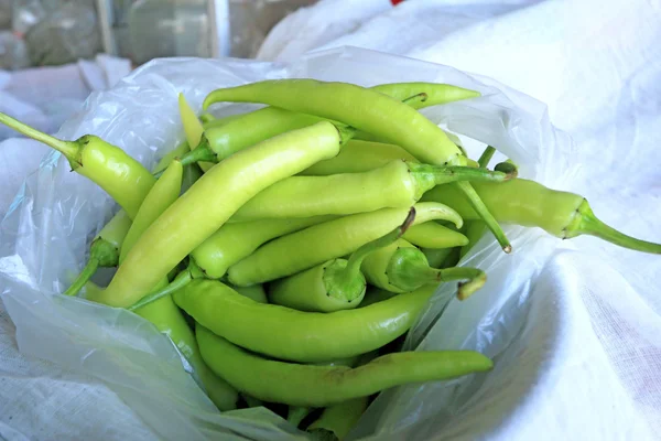 Pimiento verde en el mercado — Foto de Stock