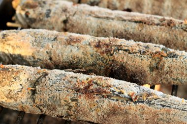 Barbekü balık pazarında