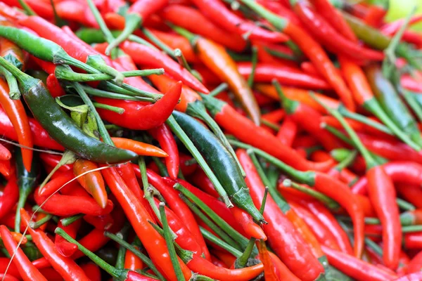 Red chili in the market — Stock Photo, Image