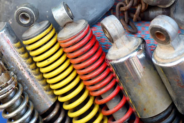 Shock absorber car background texture — Stock Photo, Image