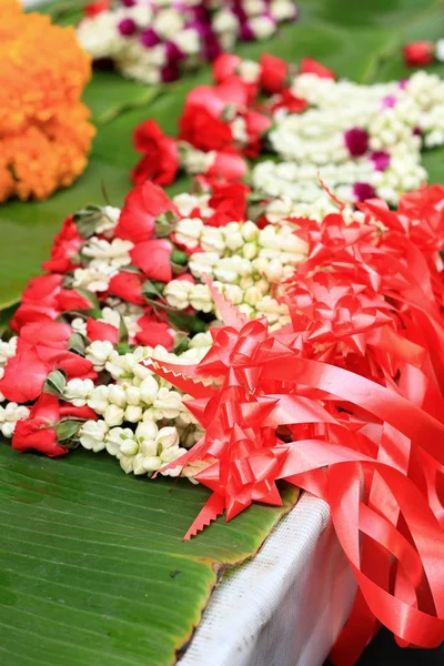 A jasmine garland markets — Stock Photo, Image