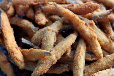 Japon mutfağı - pazarda kızarmış balık yumurtası