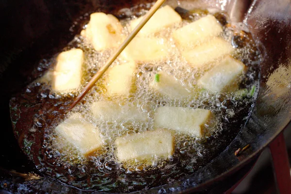 Japanese Cuisine - Pork fried bread in pan. — Stock Photo, Image