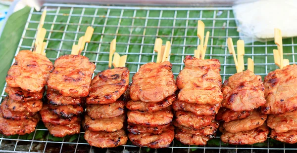 Bar-b-q of BBQ-grill van vlees — Stockfoto