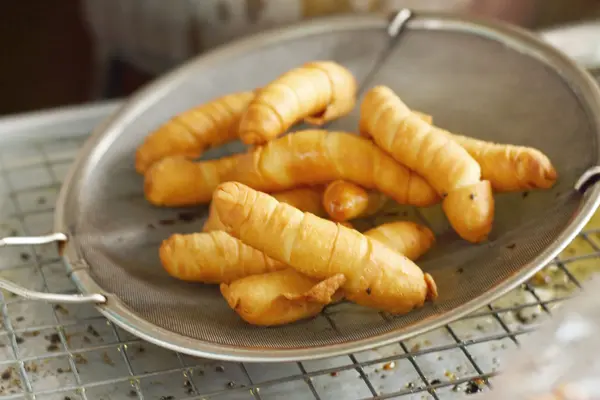 Deep fried banana traditional Balinese — Stock Photo, Image