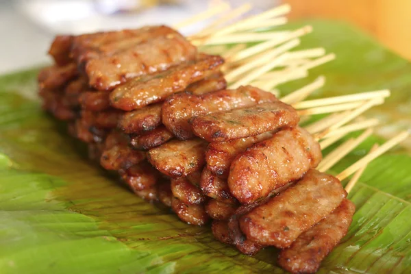 Bar-b-q eller bbq grill kött — Stockfoto