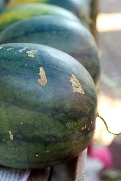 Närbild vattenmelon frukt bakgrundsstruktur — Stockfoto
