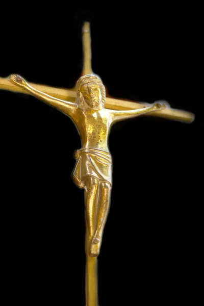 Solid Brass crucifix of Jesus — Stock Photo, Image