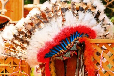 yerli Kızılderili şefi headdress