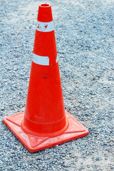 Traffic cone on the road — Stock Photo, Image