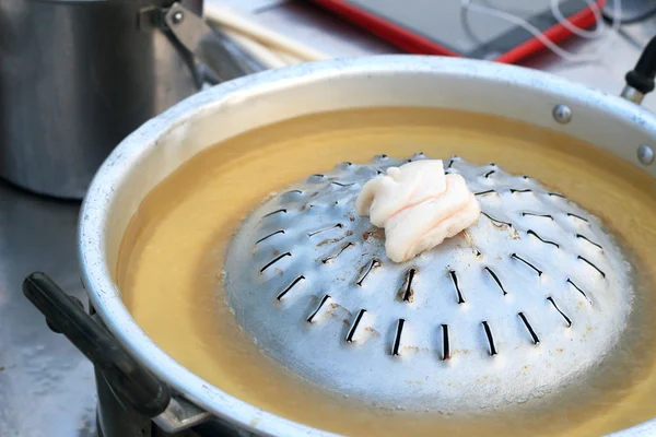 Gegrilde varkensvlees in een pan - BBQ-korea. — Stockfoto