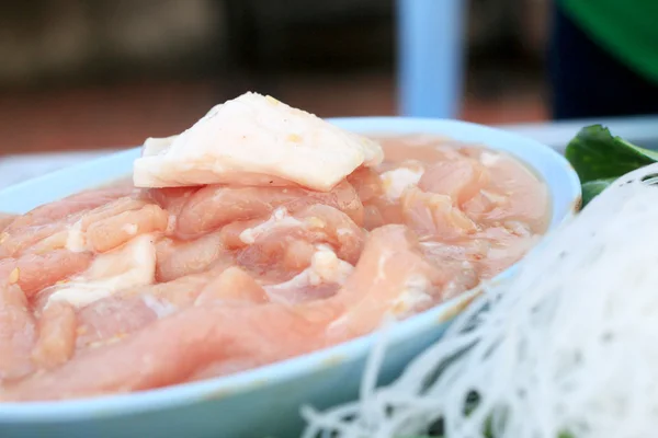 Pácolt sertés sukiyaki - Ázsia élelmiszer — Stock Fotó