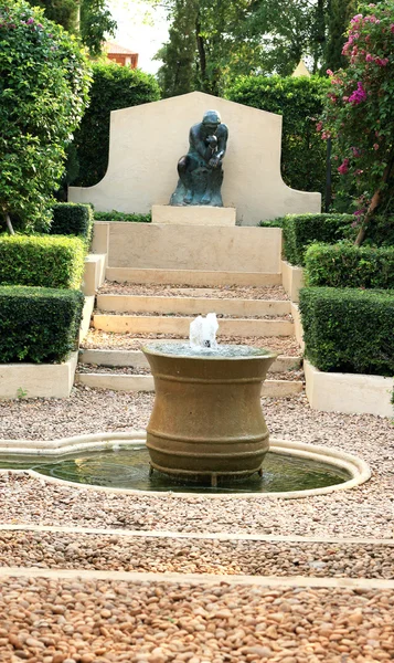 Close up blauer Brunnen Detail — Stockfoto