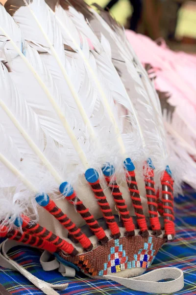 ネイティブ アメリカン インディアン チーフ頭飾り — ストック写真
