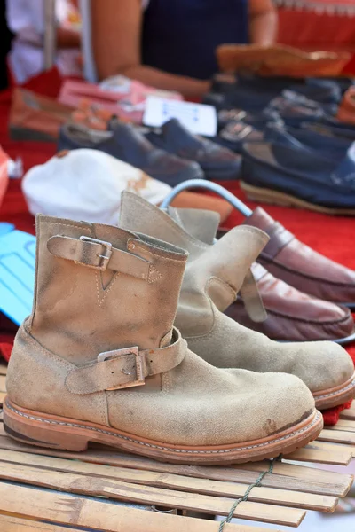 Zblízka vinobraní kovbojských bot — Stock fotografie