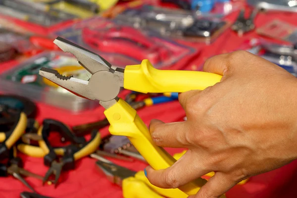 Closeup of assorted work tools — Stock Photo, Image