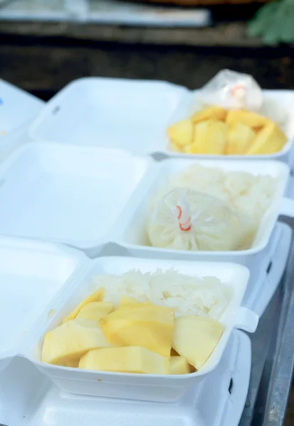 Mango sticky rice - Thailand desserts — Stock Photo, Image