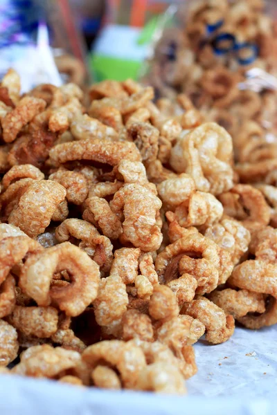 Fried Pork Skin - pork snack — Stock Photo, Image