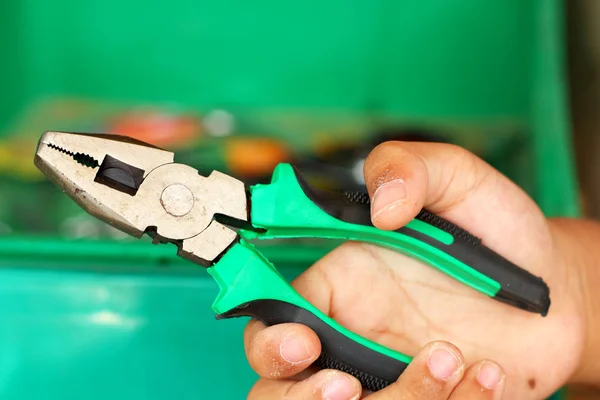 Primo piano di strumenti di lavoro assortiti — Foto Stock