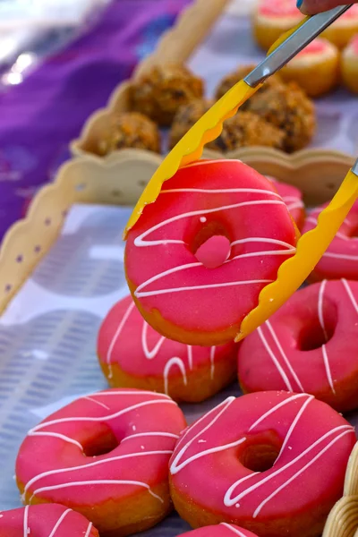 Un montón de rosquilla sabrosa — Foto de Stock