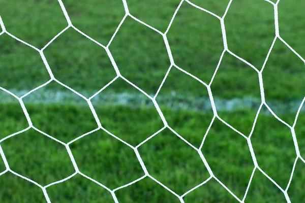 Chiudere reti calcio goal calcio — Foto Stock