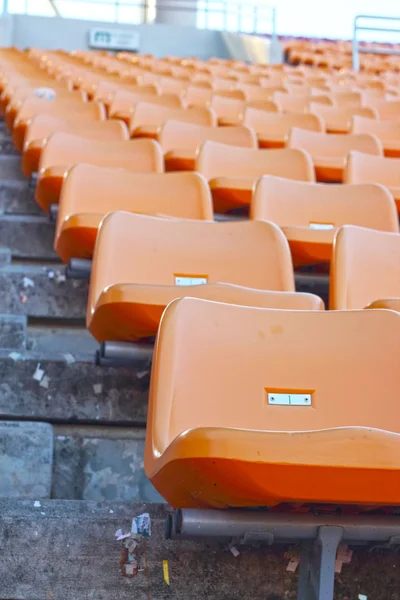 Siedziska stadionowe dla sportu piłki nożnej — Zdjęcie stockowe