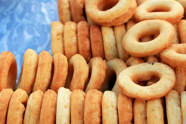 Making donut fried in market — Stock Photo, Image