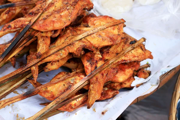 Bar-B-Q or BBQ grill of chicken. — Stock Photo, Image