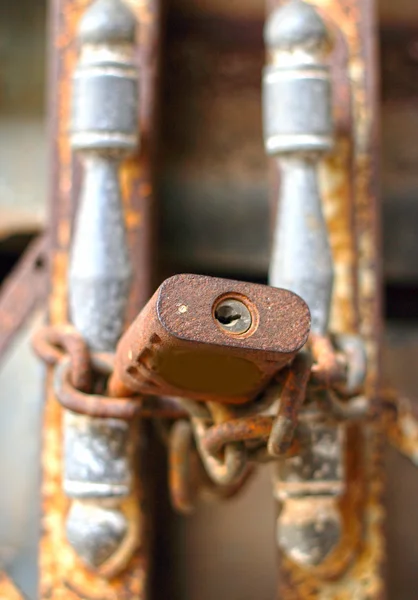 Viejo fondo de puerta de acero —  Fotos de Stock