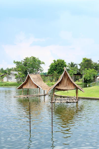 Waterfront pavilion in nature — Stock Photo, Image