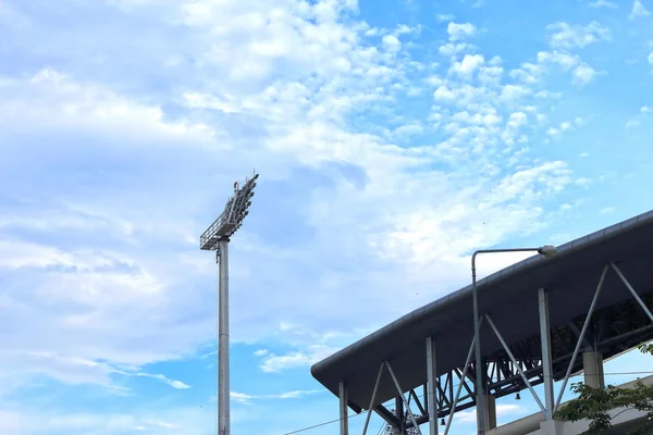 Stadium light poles — Stock Photo, Image