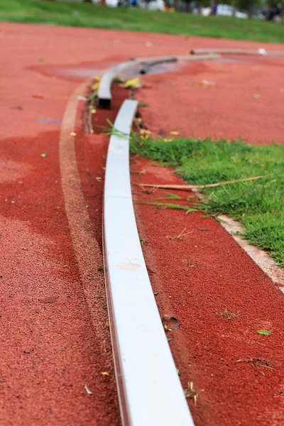 Pista de carreras para el fondo de los atletas — Foto de Stock